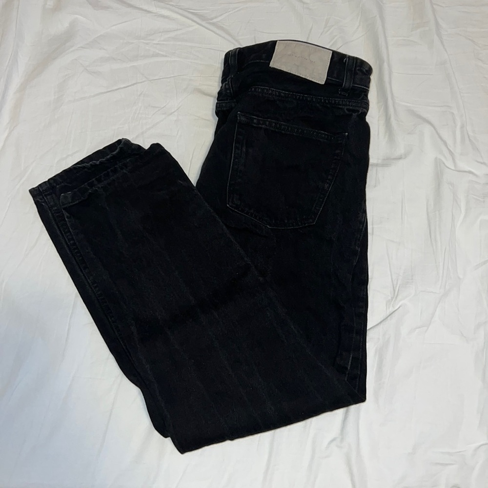 Washed black jeans